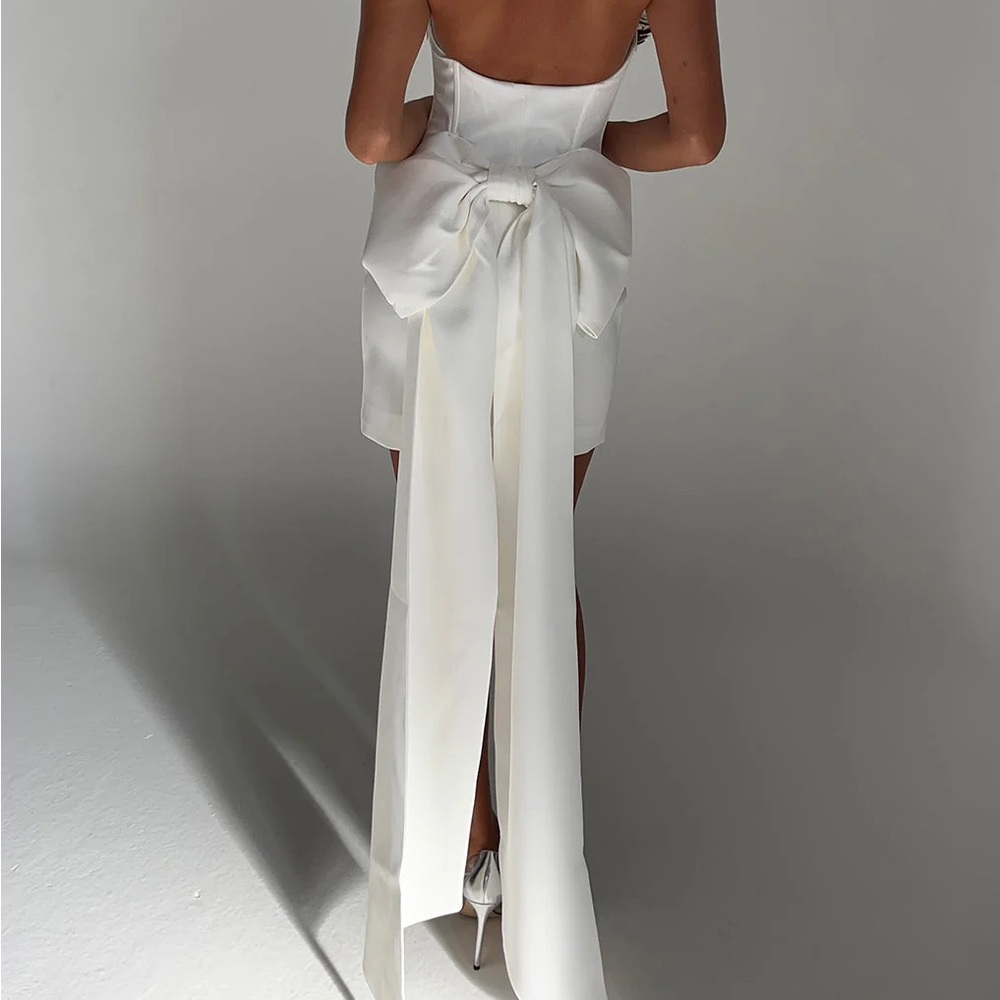 NWT Meshki Meredith Strapless Bow Mini Dress